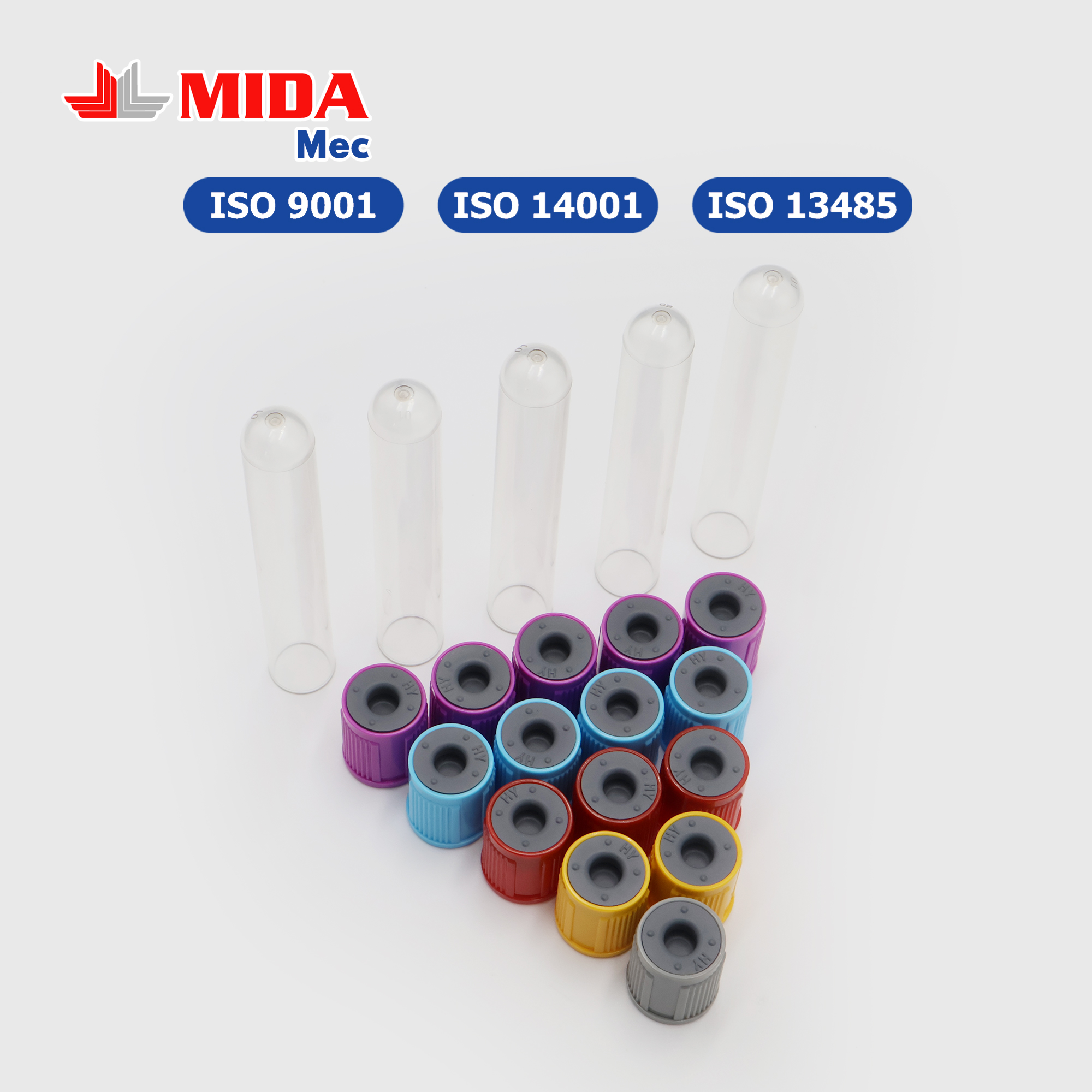 Test Tube 12x75mm PET (250 pcs/bag) 3 Chung 1