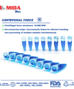 PCR tube 8 - 0.15ml (125 pcs/bag) 7 DAY 015ML 3