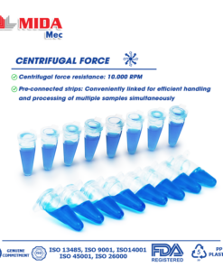 PCR tube 8 - 0.2ml (125 pcs/bag) 7 DAY 02ML 3b